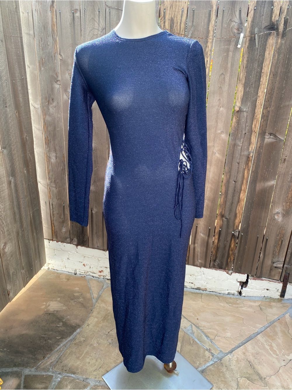 Reformation Kinsey knit Long-Sleeve Side-Slit Maxi Dress - Picture 14 of 15